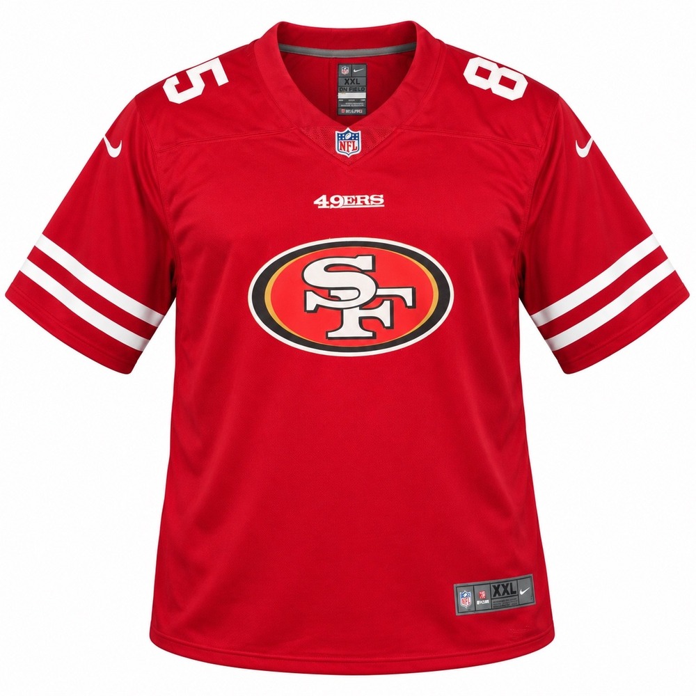 San Francisco 49ers Nike Jersey Mens XXL Red NFL Football George Kittle 85